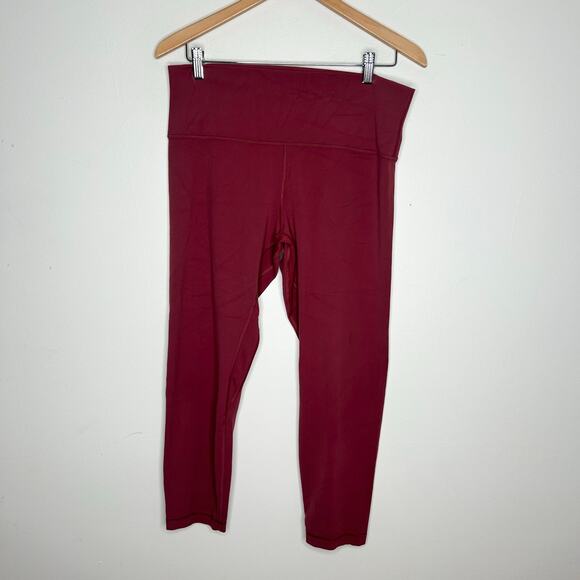 Lululemon Align Crop Leggings Maroon - Picture 1 of 5